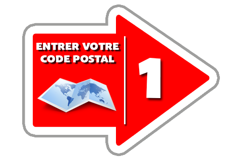 Entrez votre code postal